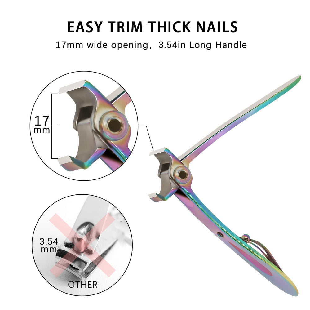 Werlla stainless steel blade toenail clippers offer durable, sharp cutting