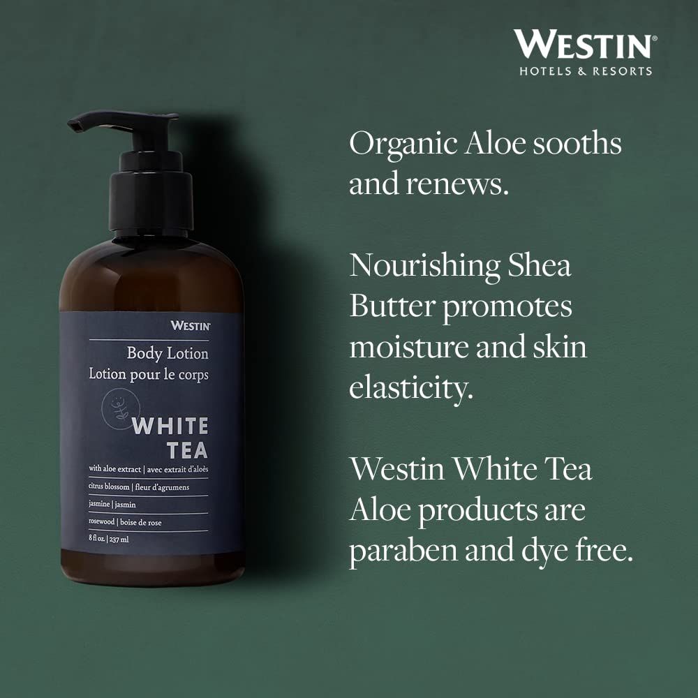 Fragancia suave de té blanco y aloe de Westin White Tea Aloe.