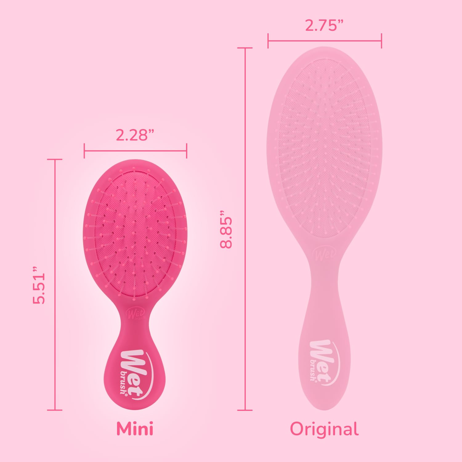 Wet Brush works for all hair types, from straight to curly