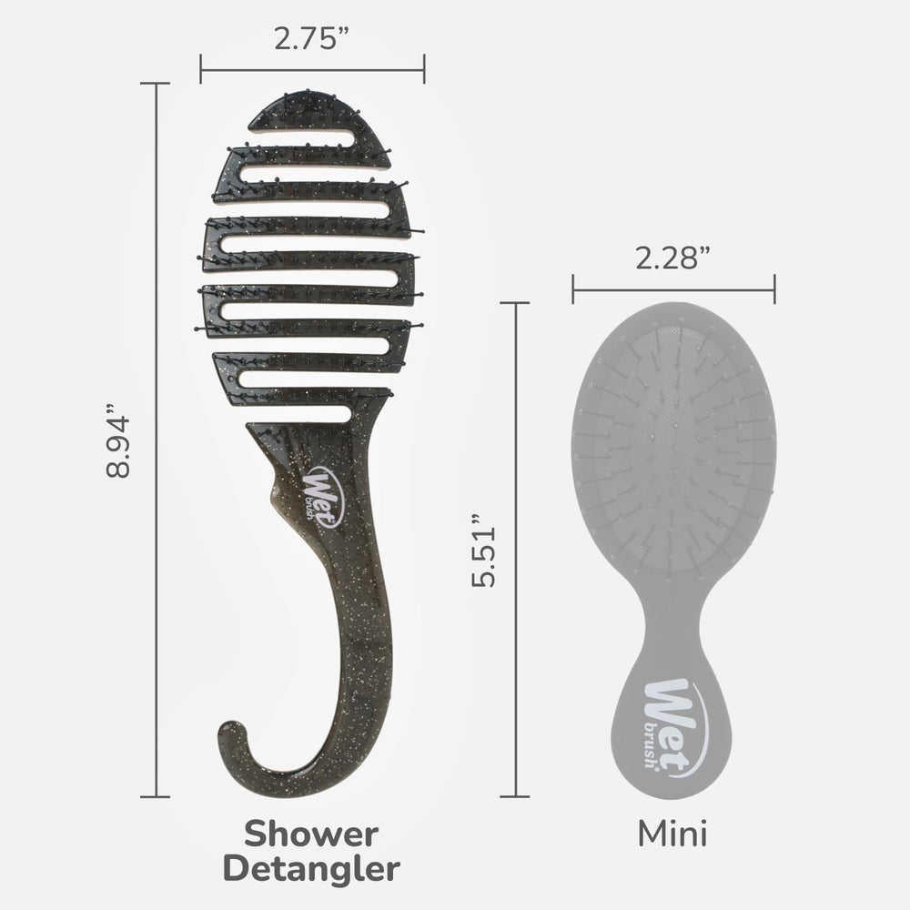 Wet Brush reduces drying time for easier styling after shower.