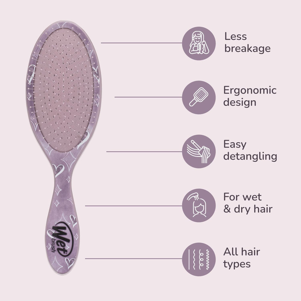 Wet Brush works for all hair types, including straight and curly