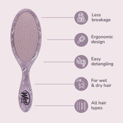 Wet Brush works for all hair types, including straight and curly