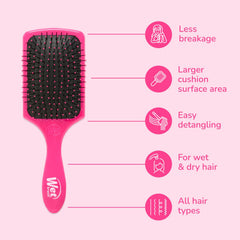 Wet Brush AquaVent design drains quickly for easy cleanup after use.