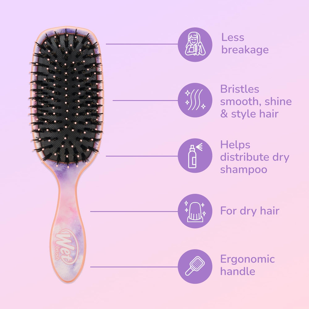 Argan oil infusion drops on Wet Brush Shine Enhancer closeup