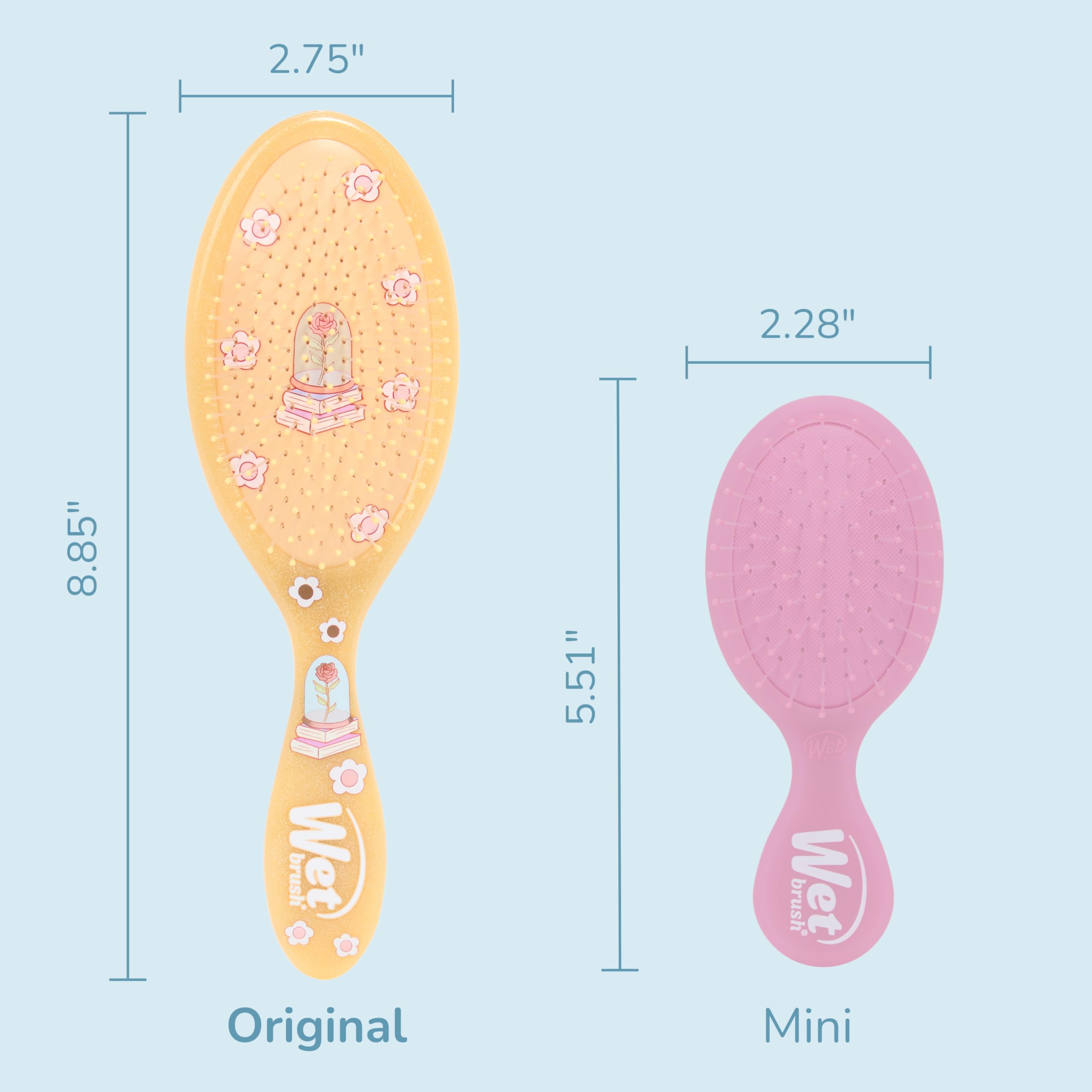 Wet Brush Belle works across all hair types for versatile detangling.