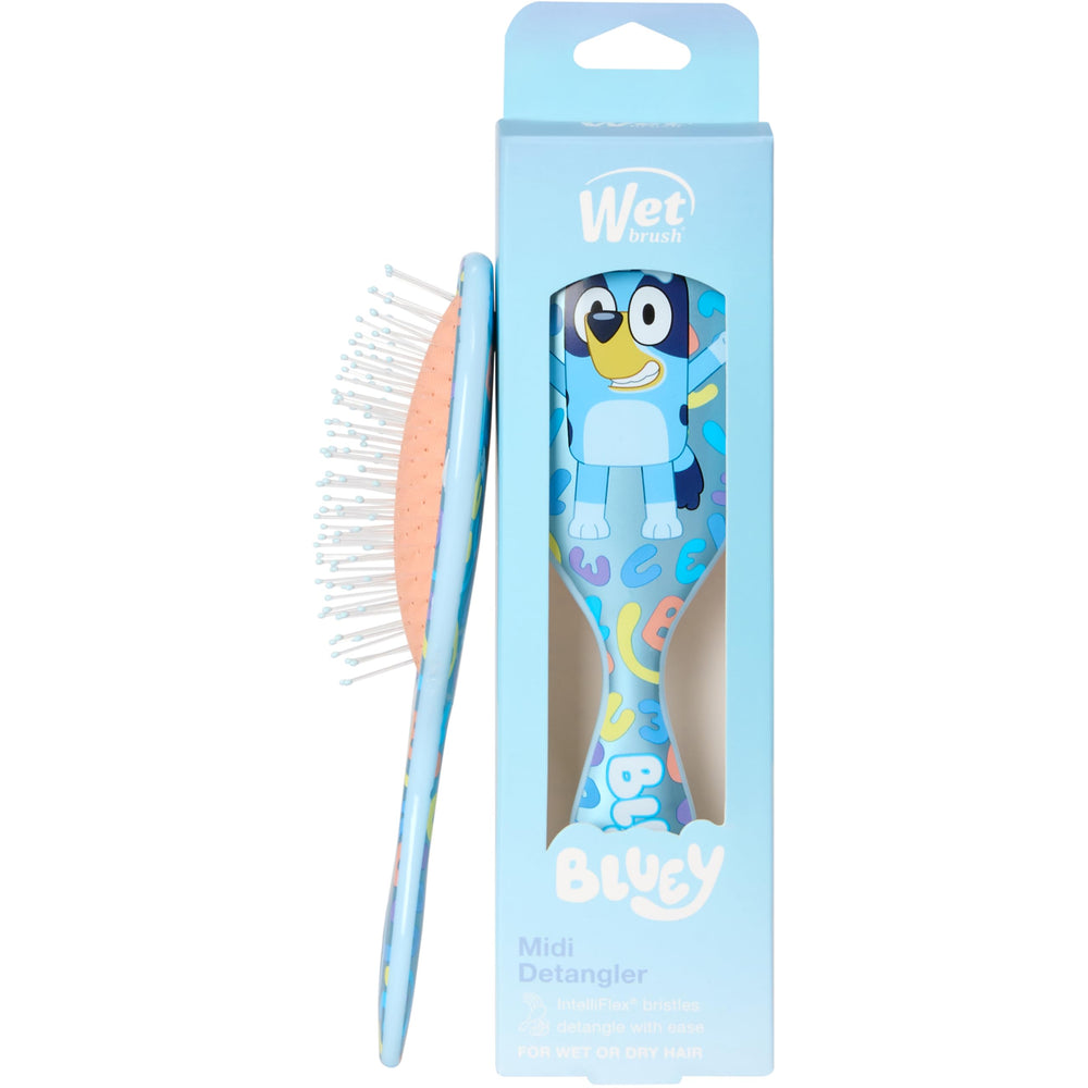 Wet Brush Bluey Kids Midi Brush orange, gentle detangling for kids