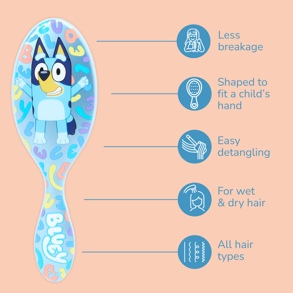 Wet Brush Bluey Kids Midi Brush IntelliFlex bristles reduce breakage for healthier hair