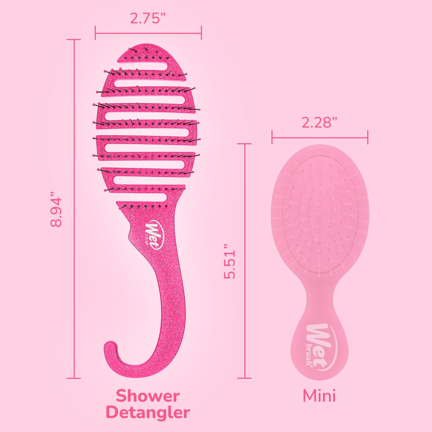Distributes conditioner evenly during shower use with Wet Brush.