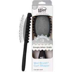 Wet Brush Curl Shaper bottle pour for easy conditioner application in the shower.