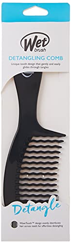 Wet Brush detangling comb wide-tooth design glides through knots.