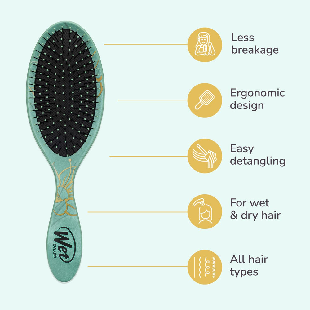 Wet Brush detangling demonstration highlighting painless knot removal