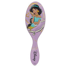 Wet Brush Jasmine detangler close-up of IntelliFlex bristles gliding through hair.