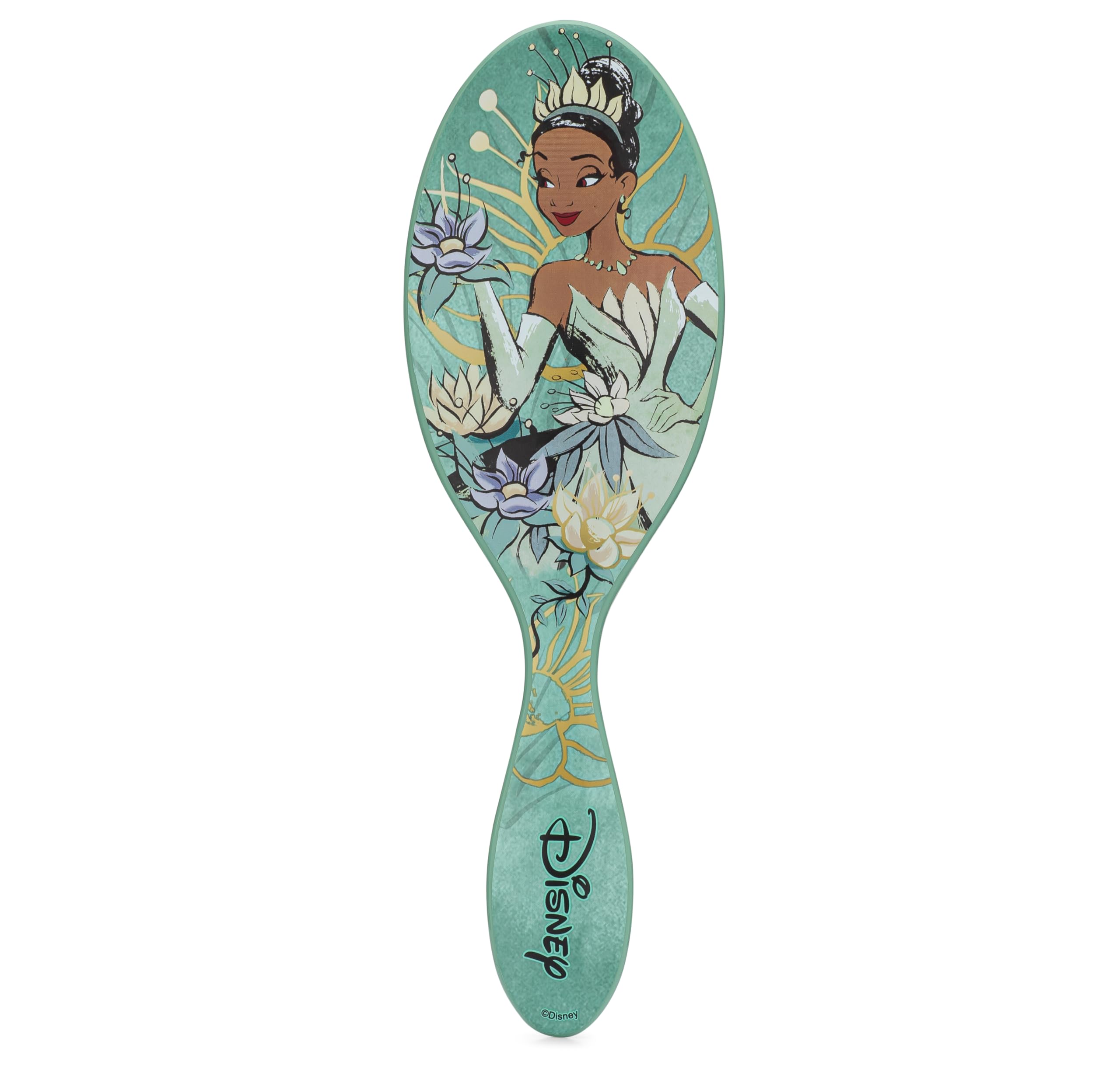 Wet Brush Original Detangler Tiana bottle shows travel-friendly design for on-the-go styling