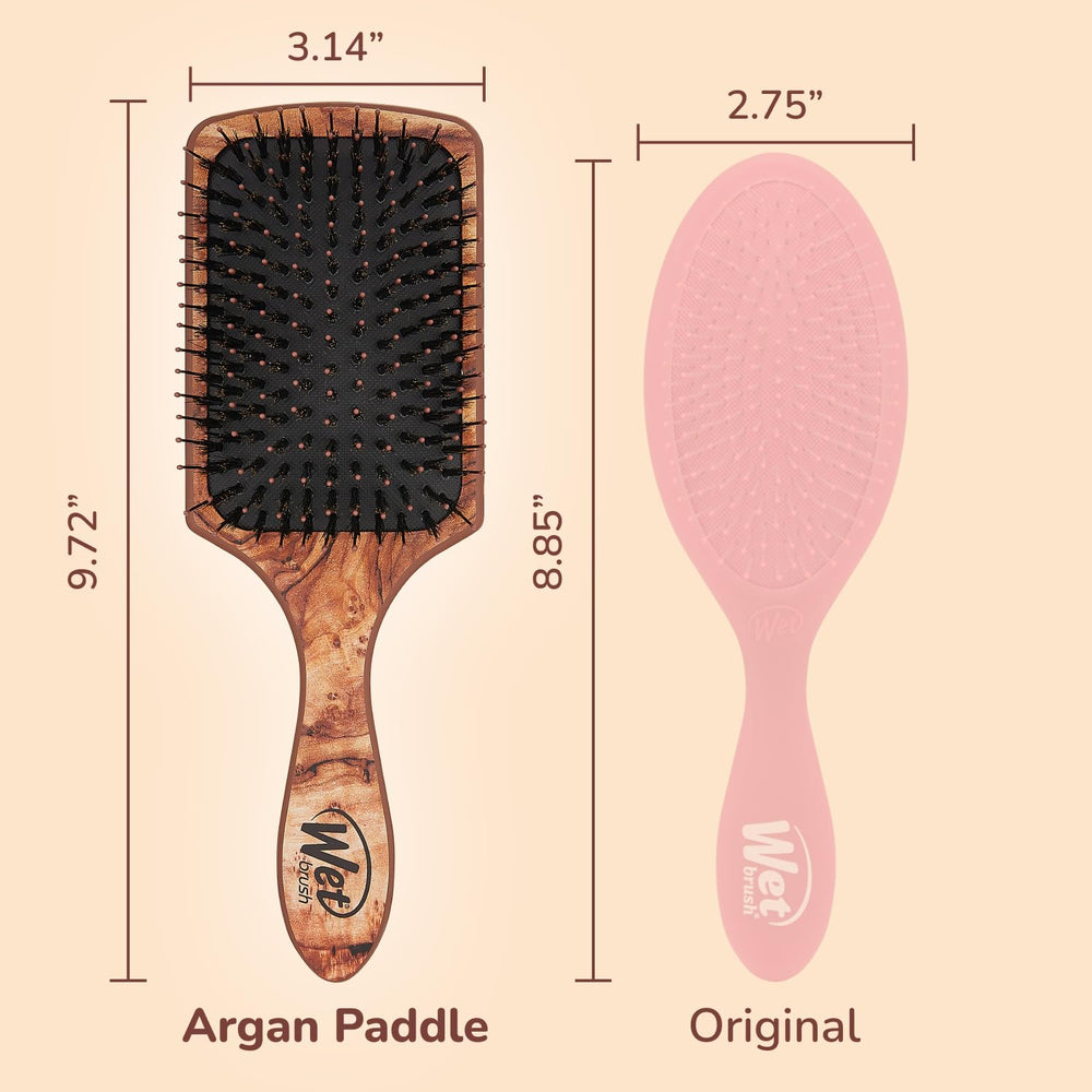 Wet Brush distributes conditioning treatments across strands for even coverage.
