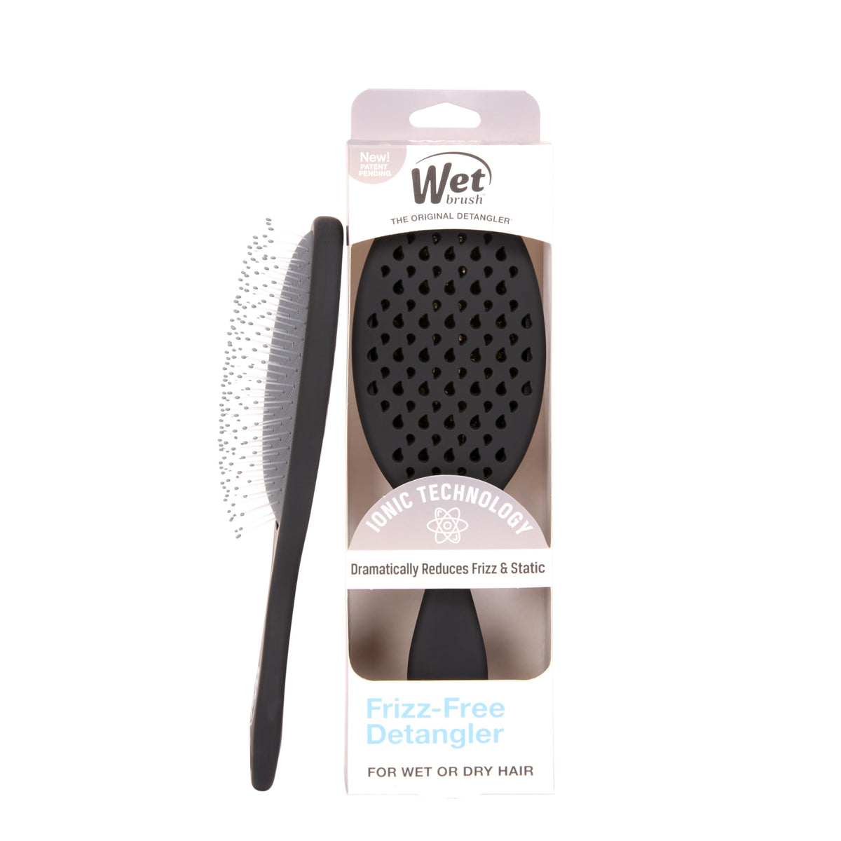 Wet Brush Frizz-Free Detangler Brush demonstrates easy detangling and frizz control for smooth mornings.