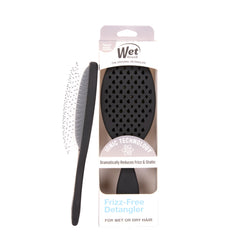 Wet Brush Frizz-Free Detangler Brush demonstrates easy detangling and frizz control for smooth mornings.