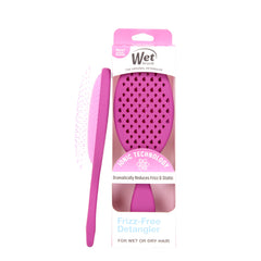 Wet Brush Frizz-Free Detangler front view in purple showing smooth, effortless detangling