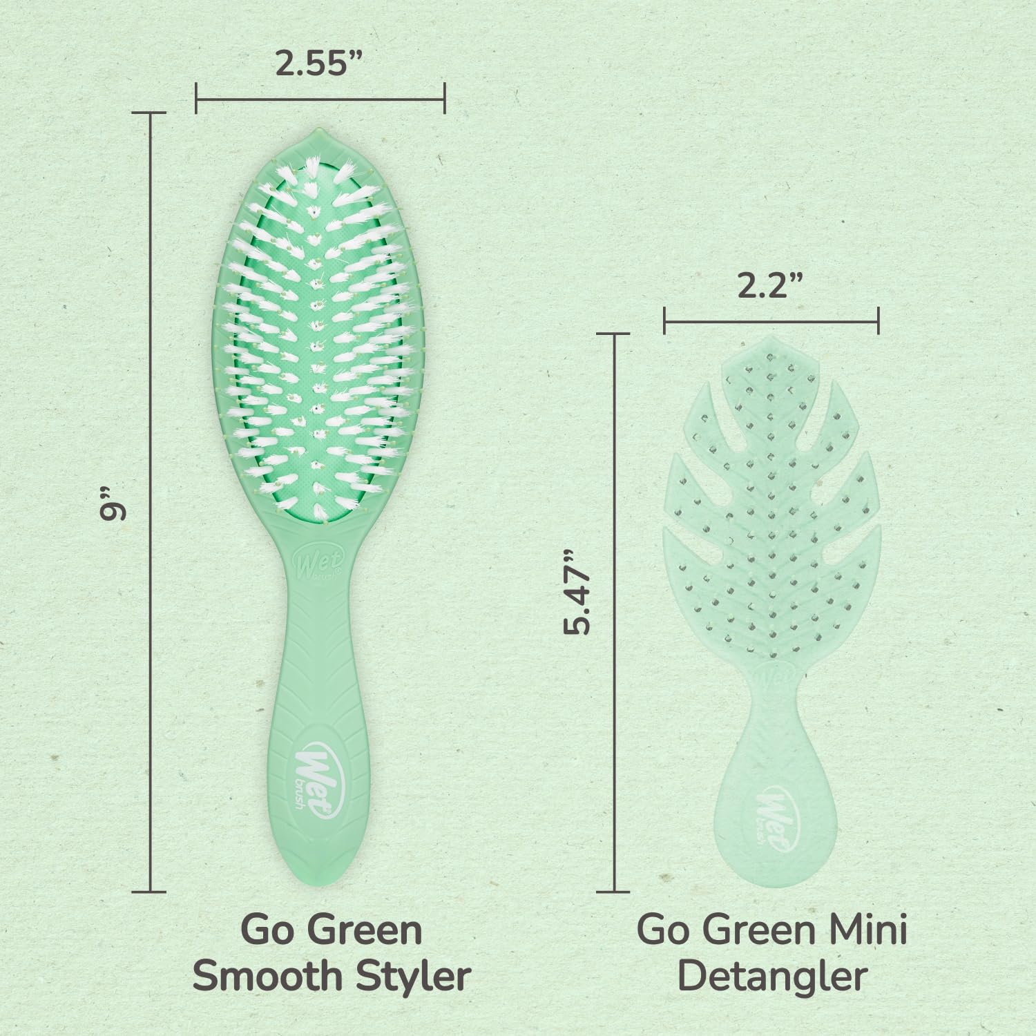 Wet Brush Go Green suitable for all hair types.