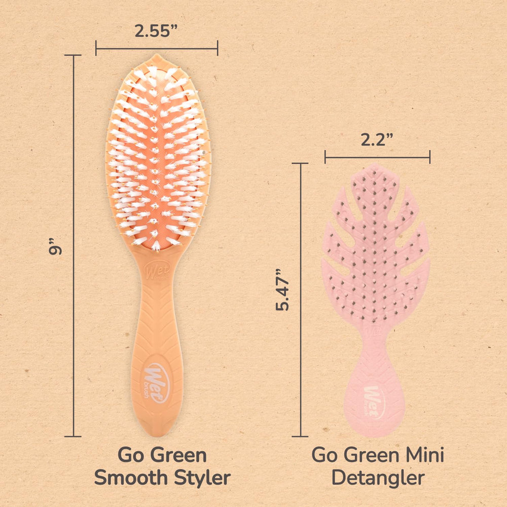Dry-hair refresh with Wet Brush Go Green Coconut Oil for quick styling.