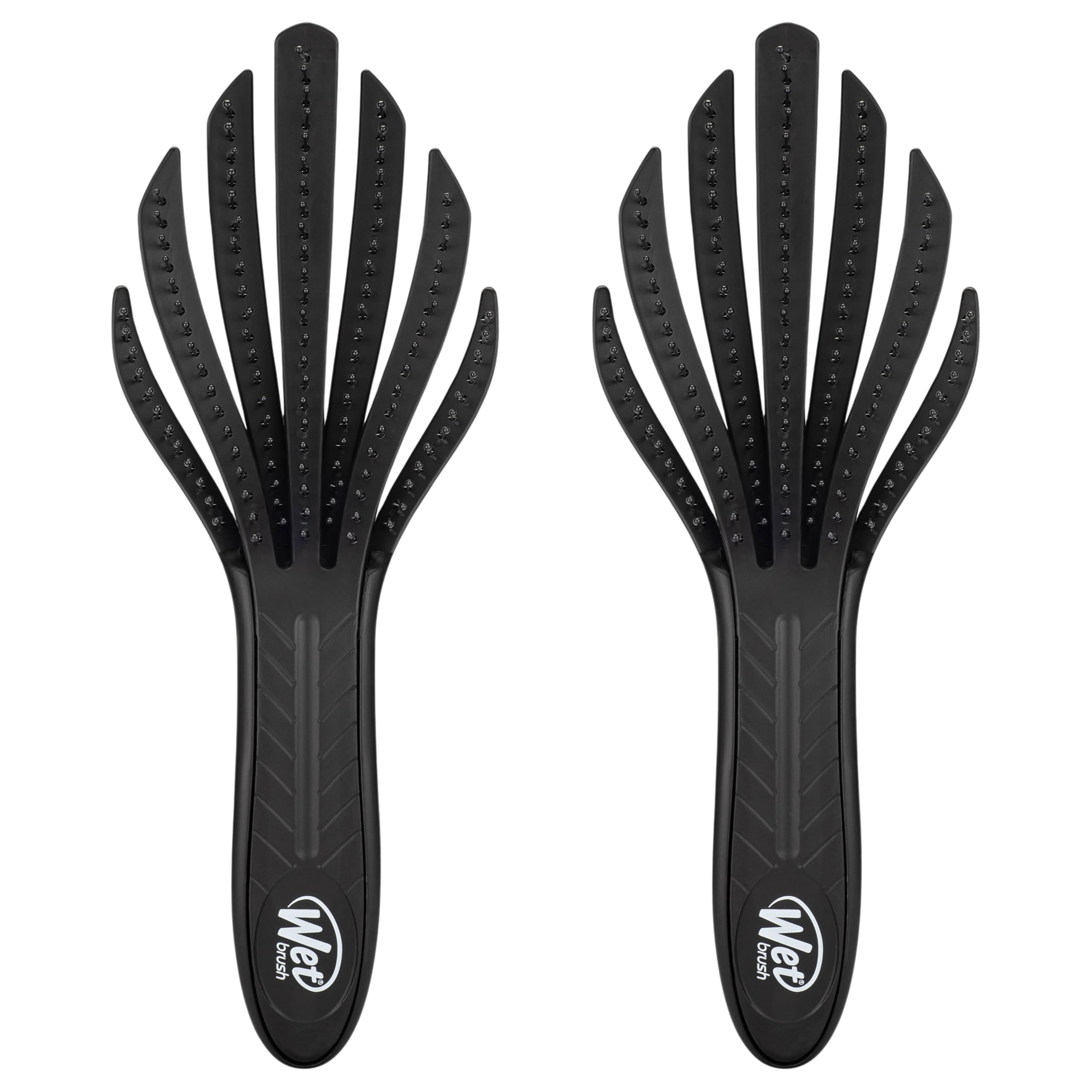 Wet Brush Go Green Curl Detangler brush eases curly hair tangles.
