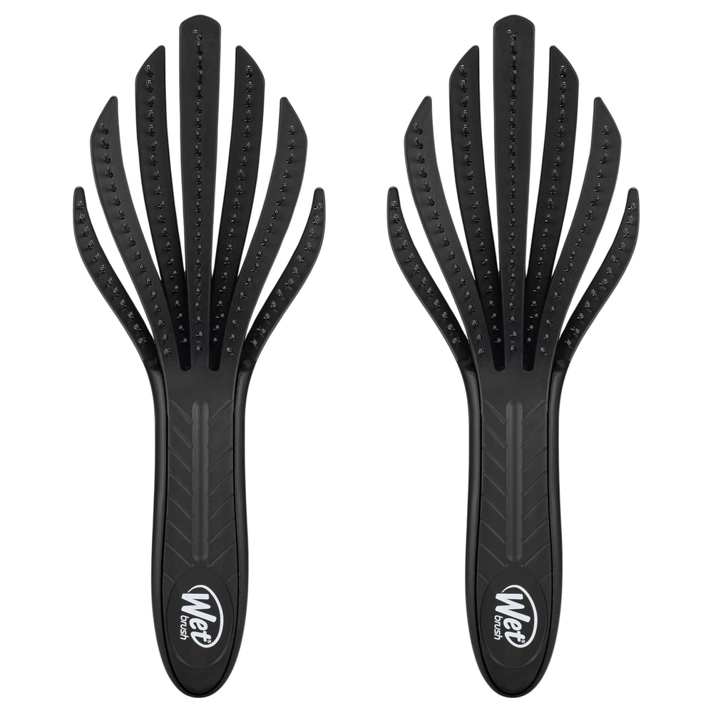 Wet Brush Go Green Curl Detangler brush eases curly hair tangles.