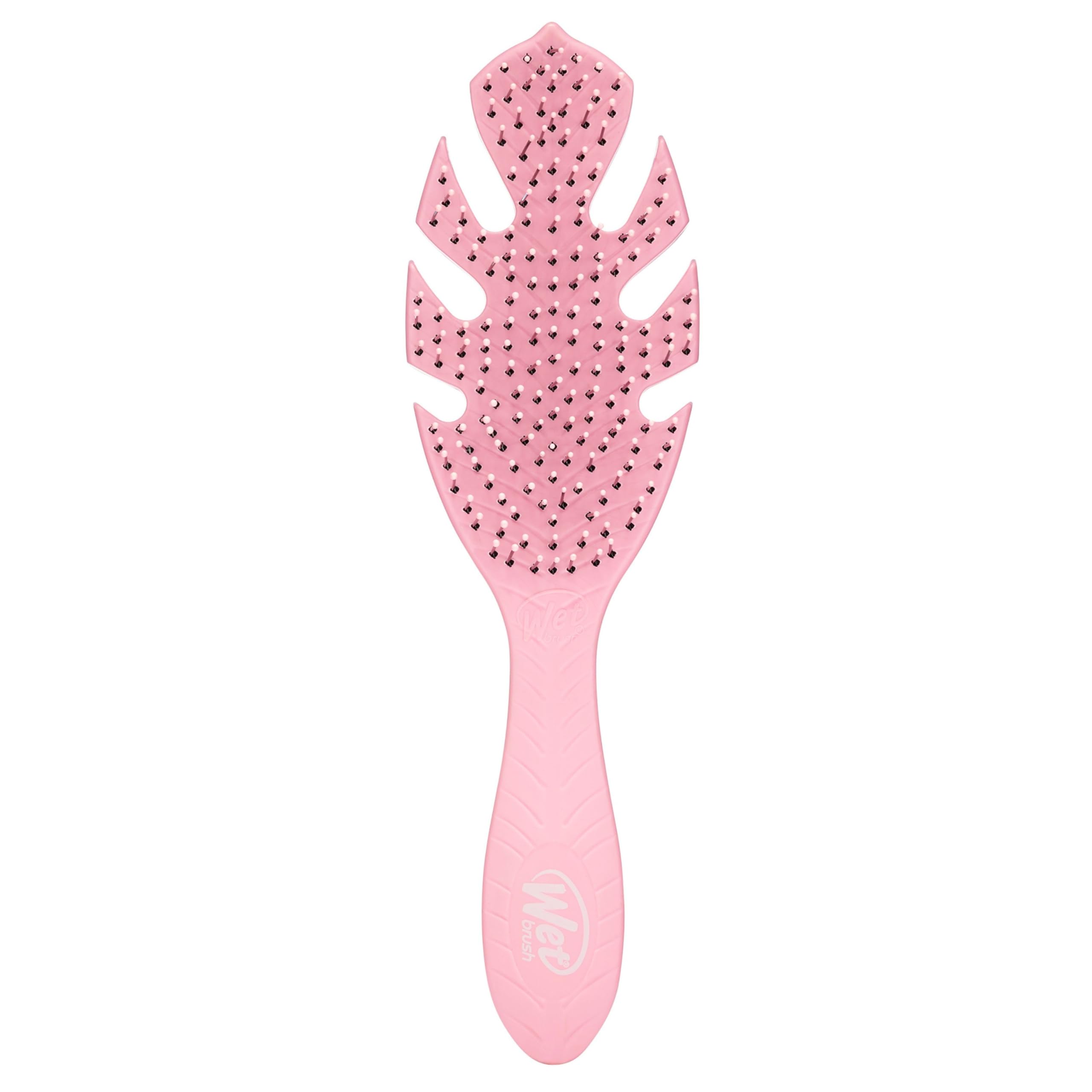 Wet Brush Go Green Detangler Brush Pink eases detangling on wet or dry hair