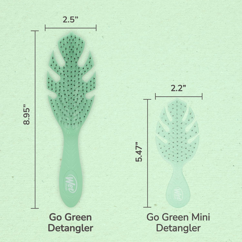 Wet Brush Go Green Detangler ergonomic handle for comfortable daily use.