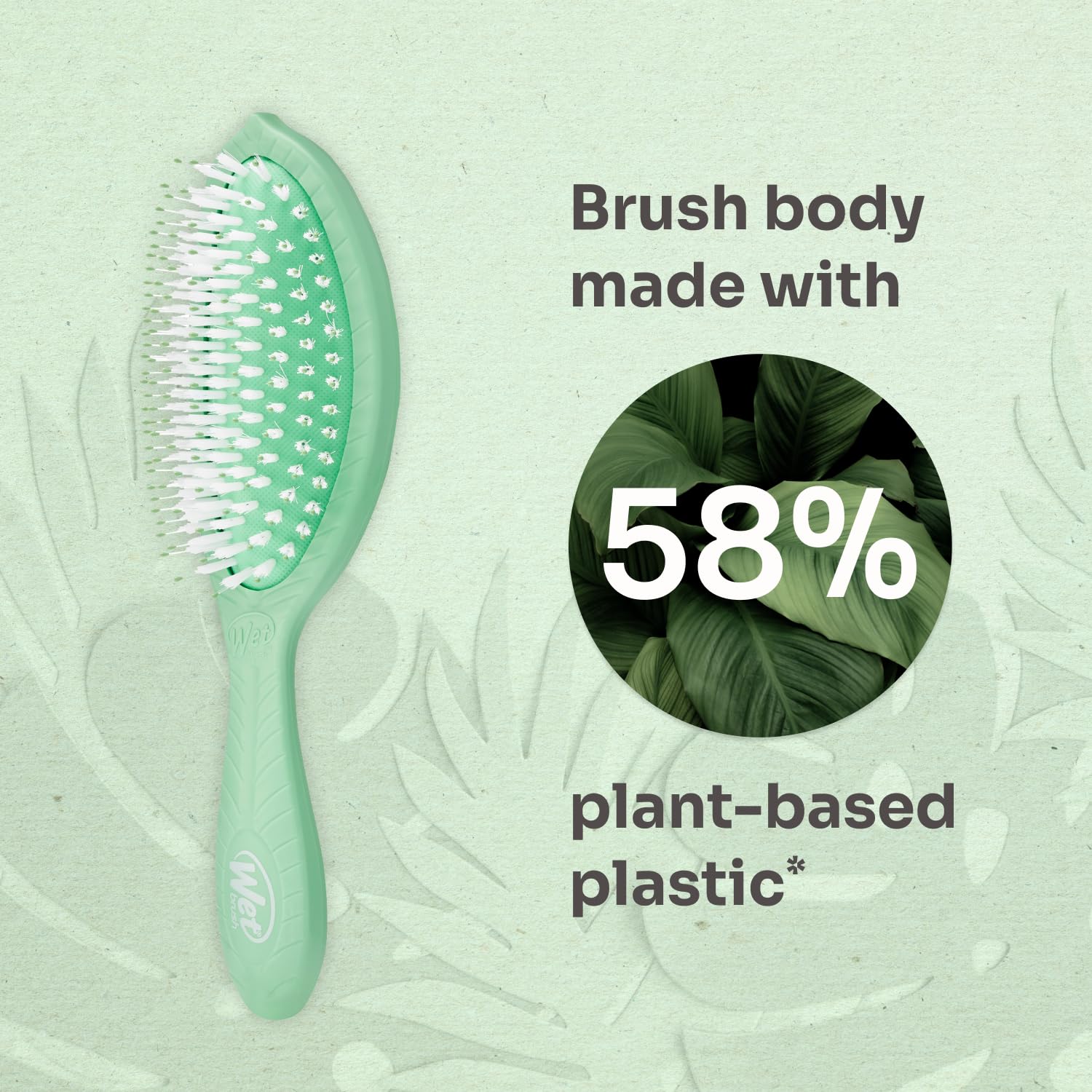 Wet Brush Go Green drying hair use reduces frizz.