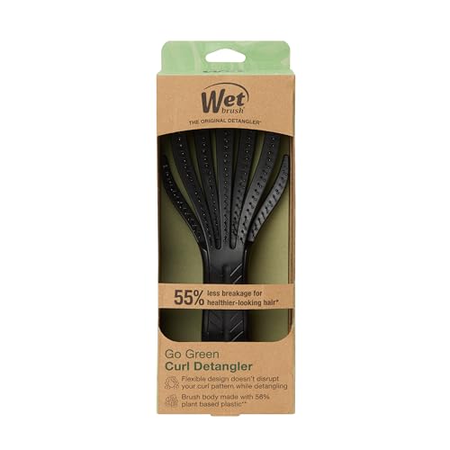 Soft bristles flex to prevent snagging during detangling.