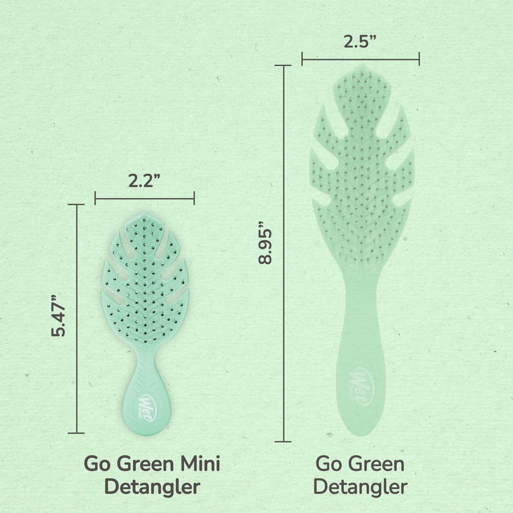 Wet Brush Go Green Mini Detangler on-the-go use is ideal for travel mornings
