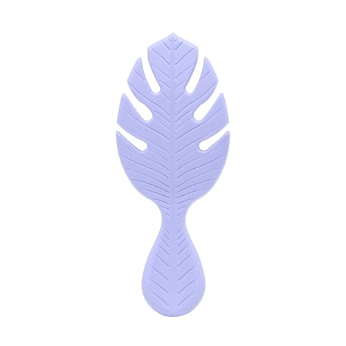 Wet Brush Go Green Mini Detangler Purple bristles close-up demonstrates gentle painless detangling