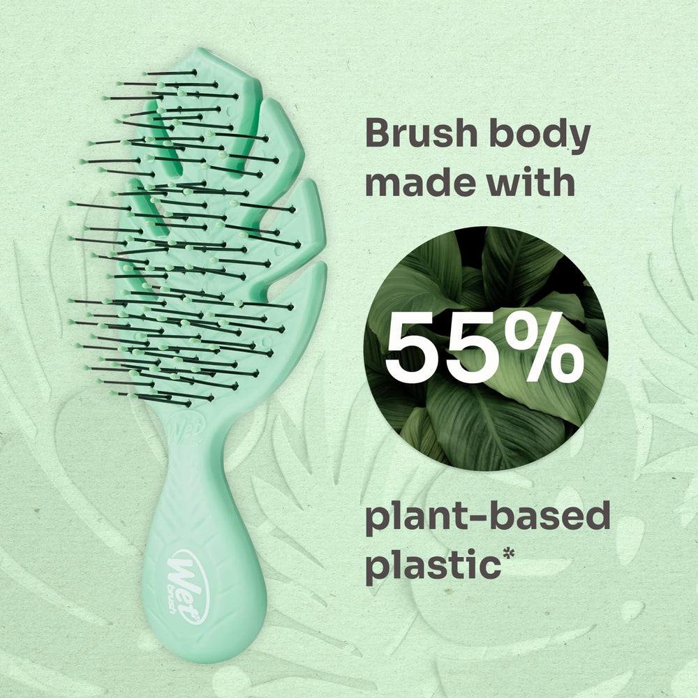 Wet Brush Go Green Mini Detangler travel compact size fits bags easily