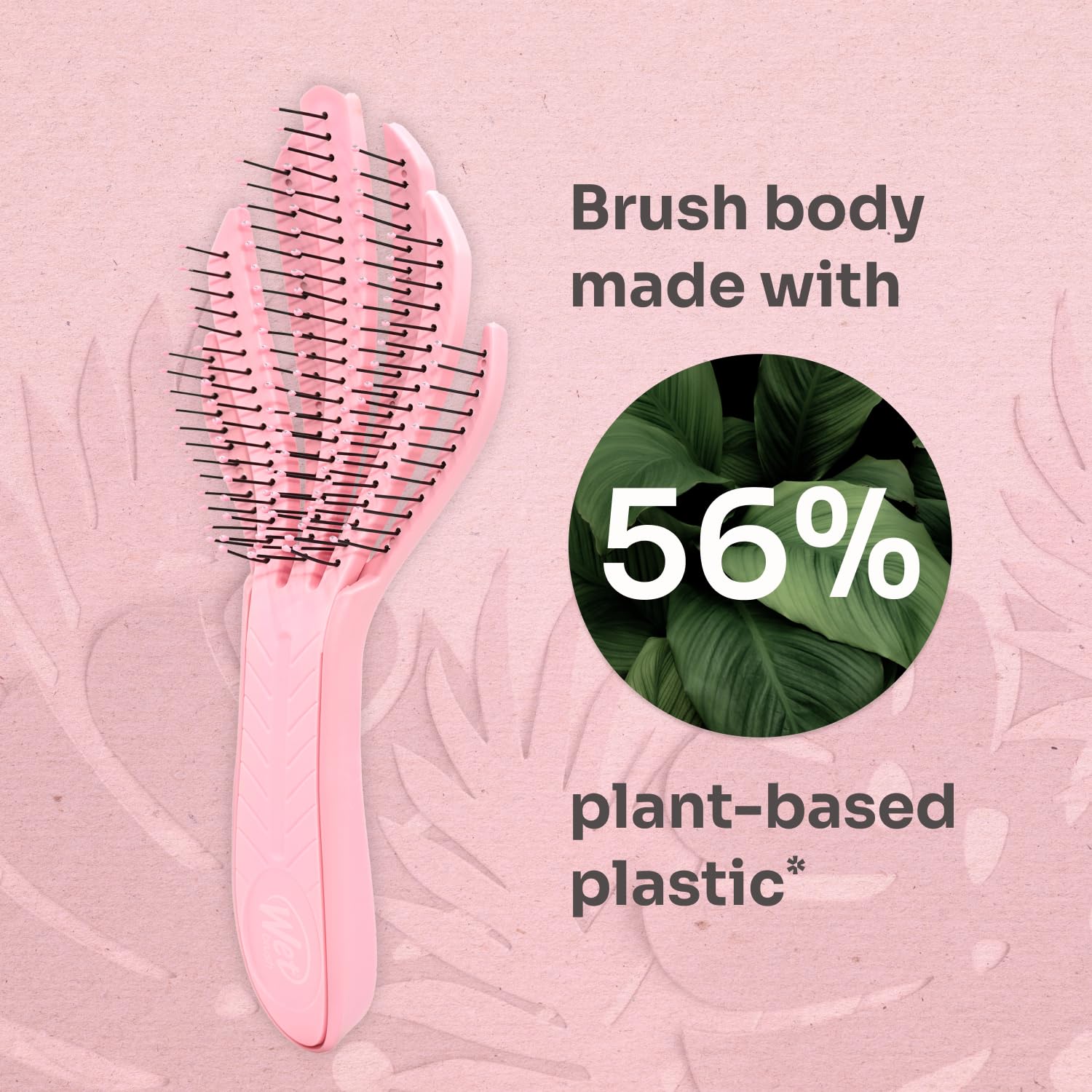 Go Green detangler works wet or dry for painless detangling.