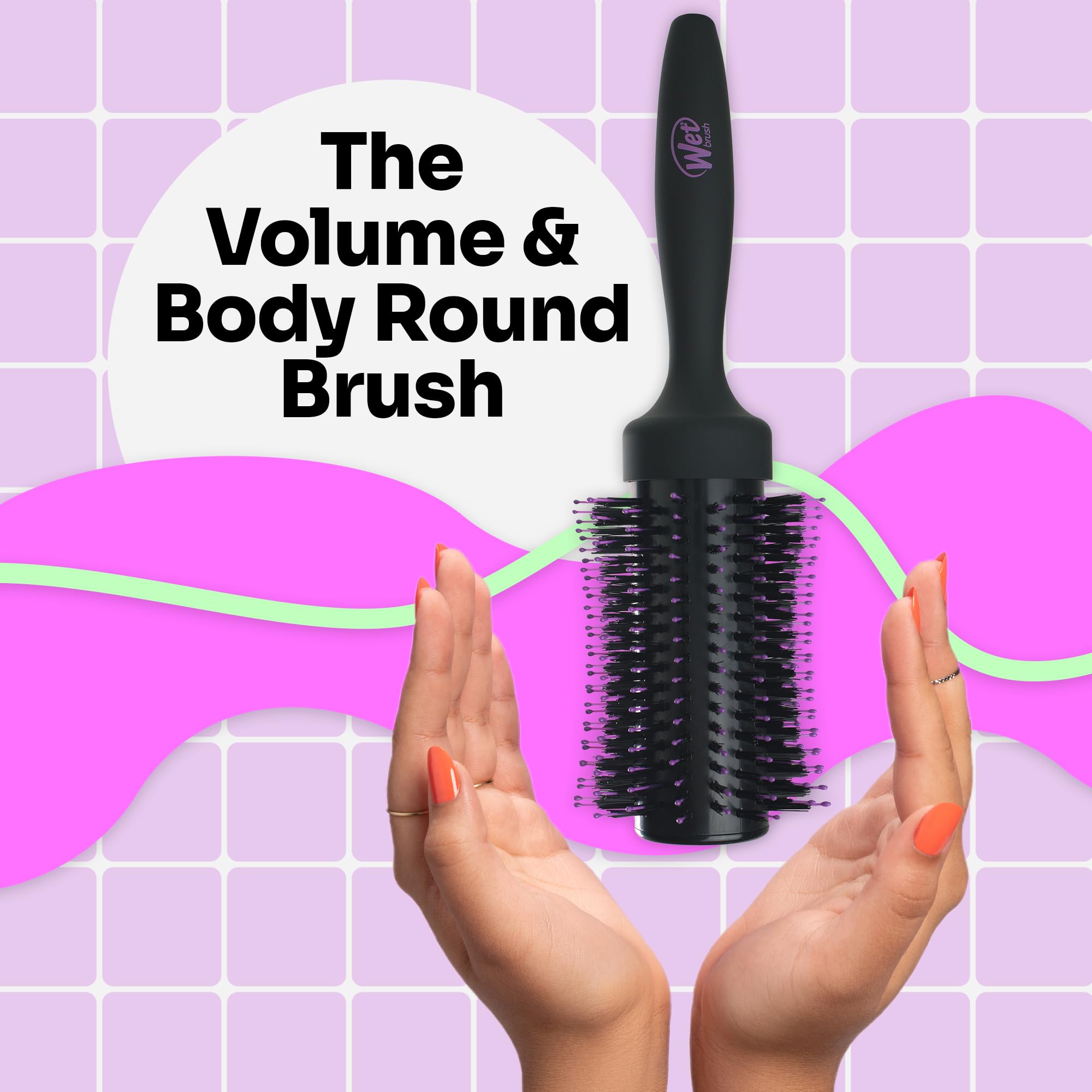 Wet Brush HeatFlex bristles glide through hair for painless detangling