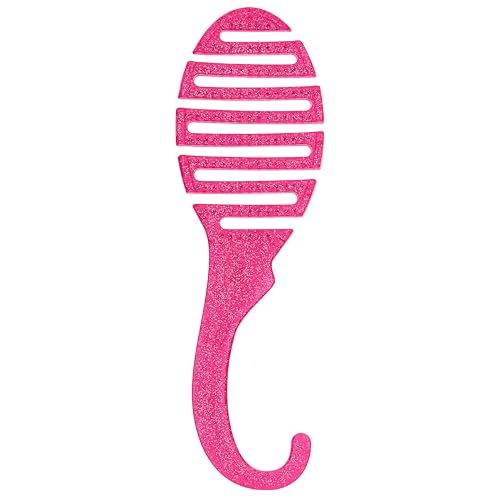 Close-up of IntelliFlex bristles on the Wet Brush gliding through knots with less pulling.