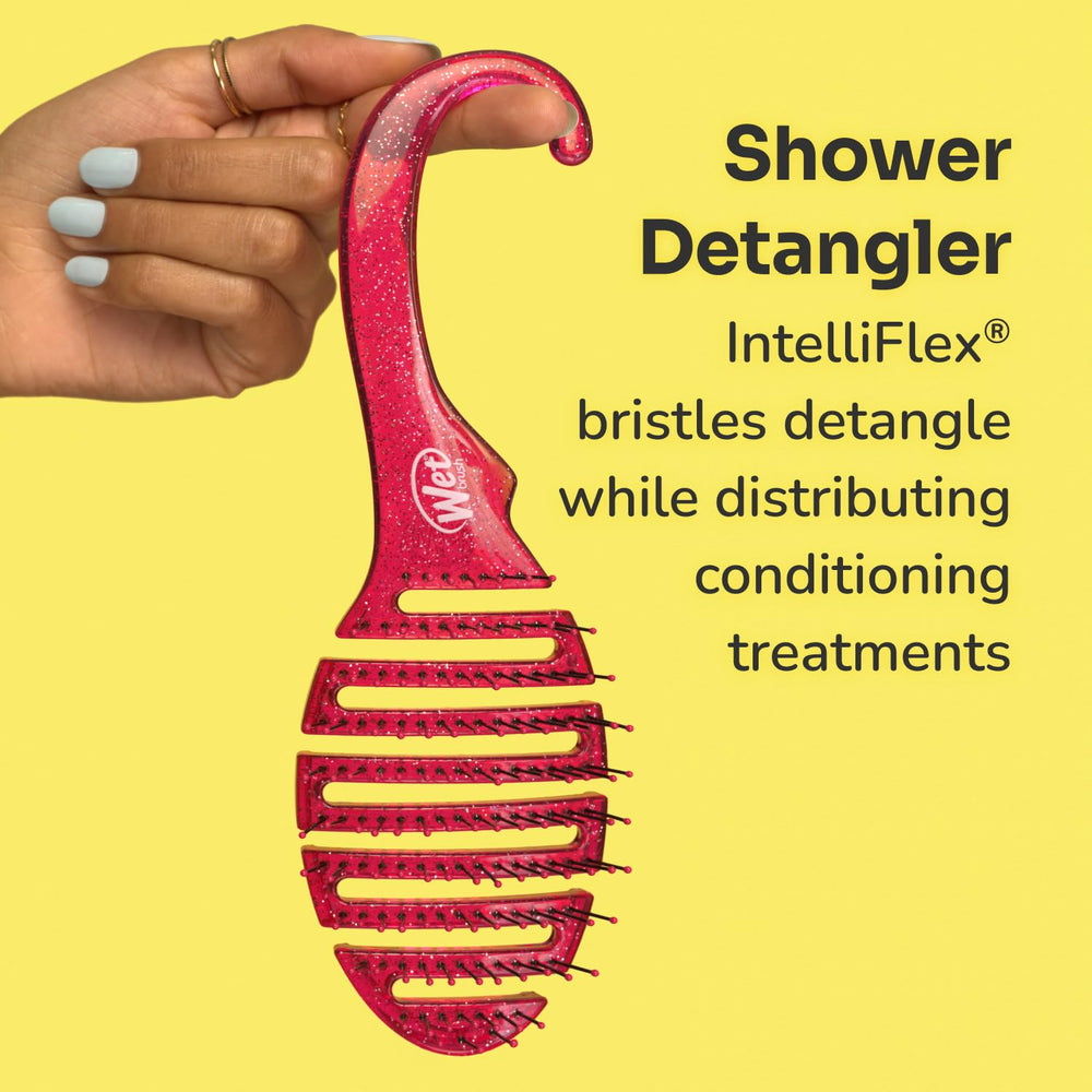 Wet Brush suitable for wet and dry hair detangling.