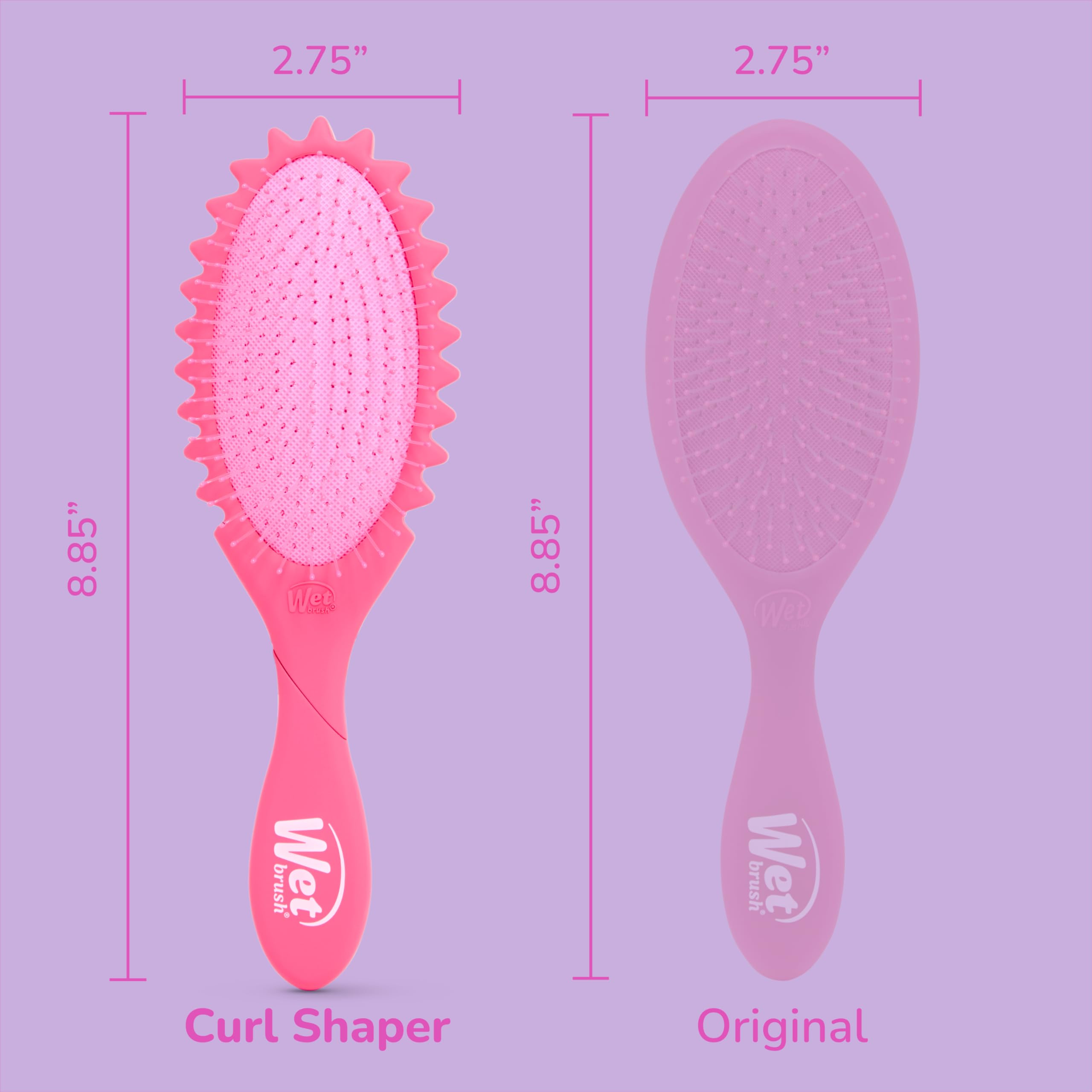 Lightweight Wet Brush ready for on-the-go styling in a gym bag.