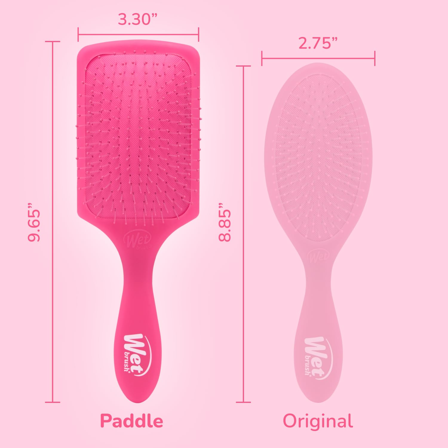 Wet Brush Paddle Detangler is ideal for longer hair types.