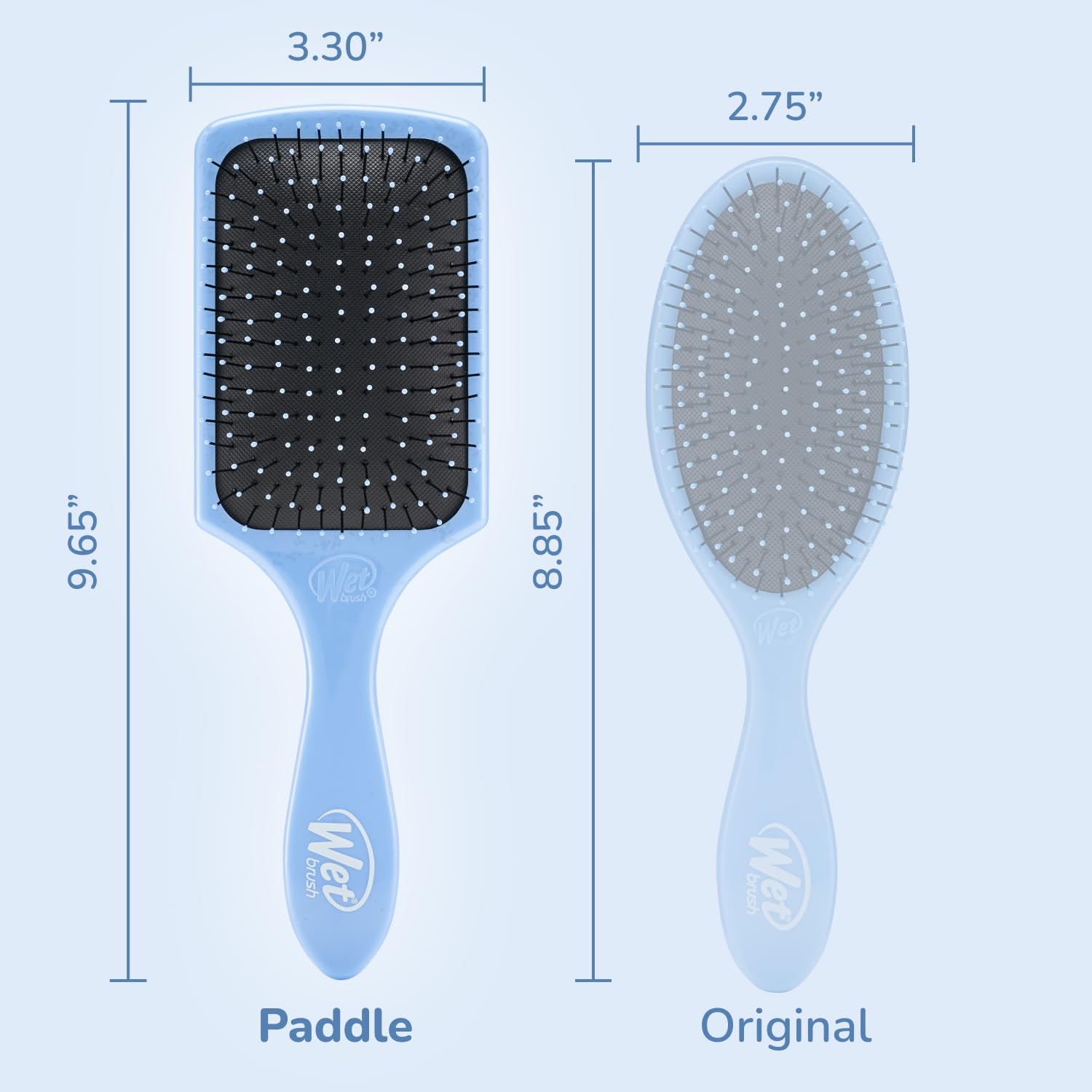 Wet Brush Long Hair Detangling in action for smooth styling.