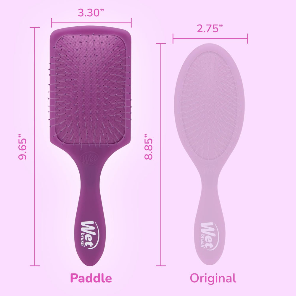 Wet Brush Long hair detangling action reduces knots gently