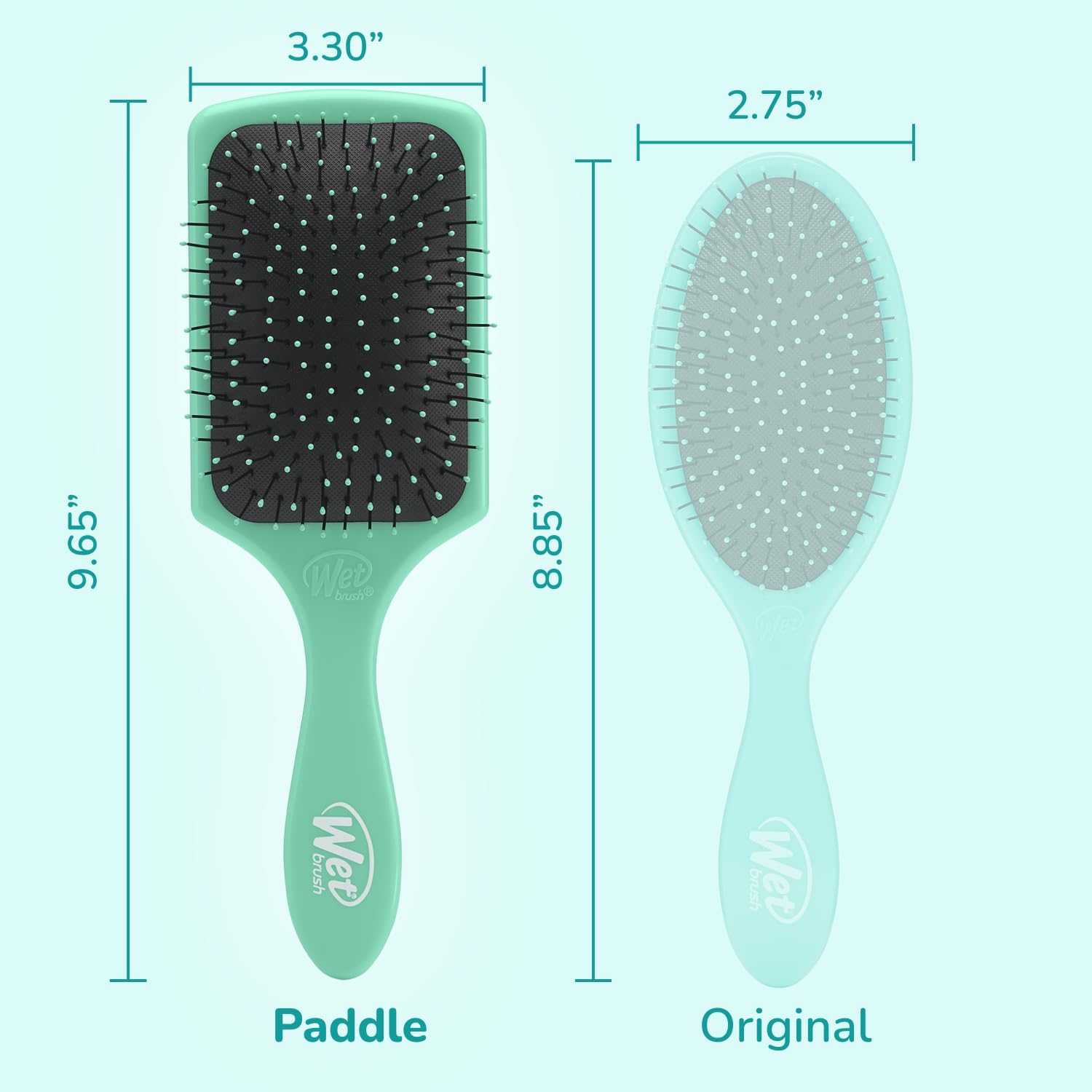 Wet Brush long-hair use helps detangle without pulling