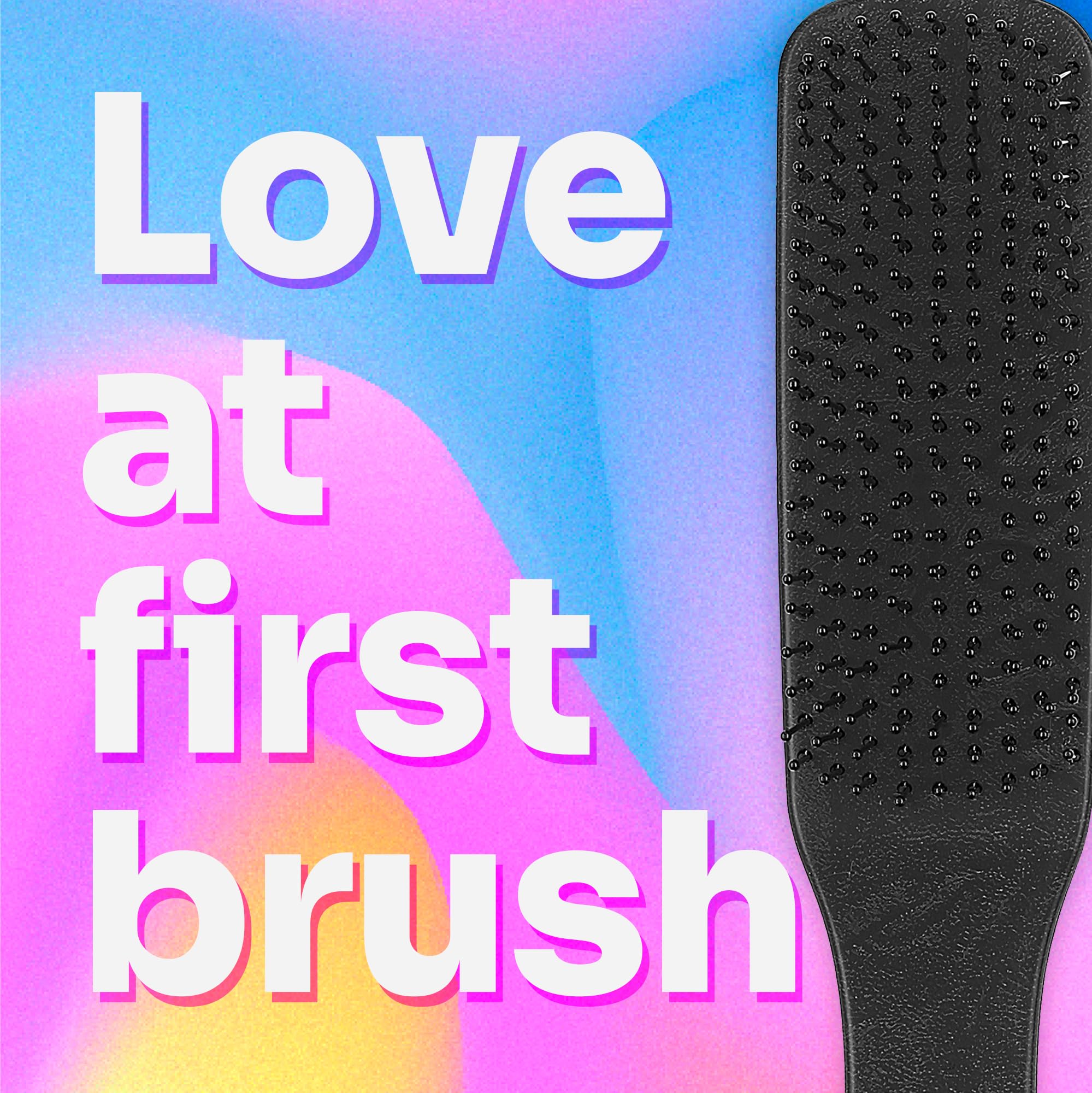 Wet Brush Men Detangler works on all hair types from straight to curly