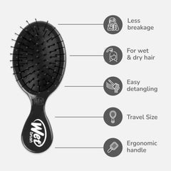 Wet Brush Mini Detangler suited for all hair types: straight to curly