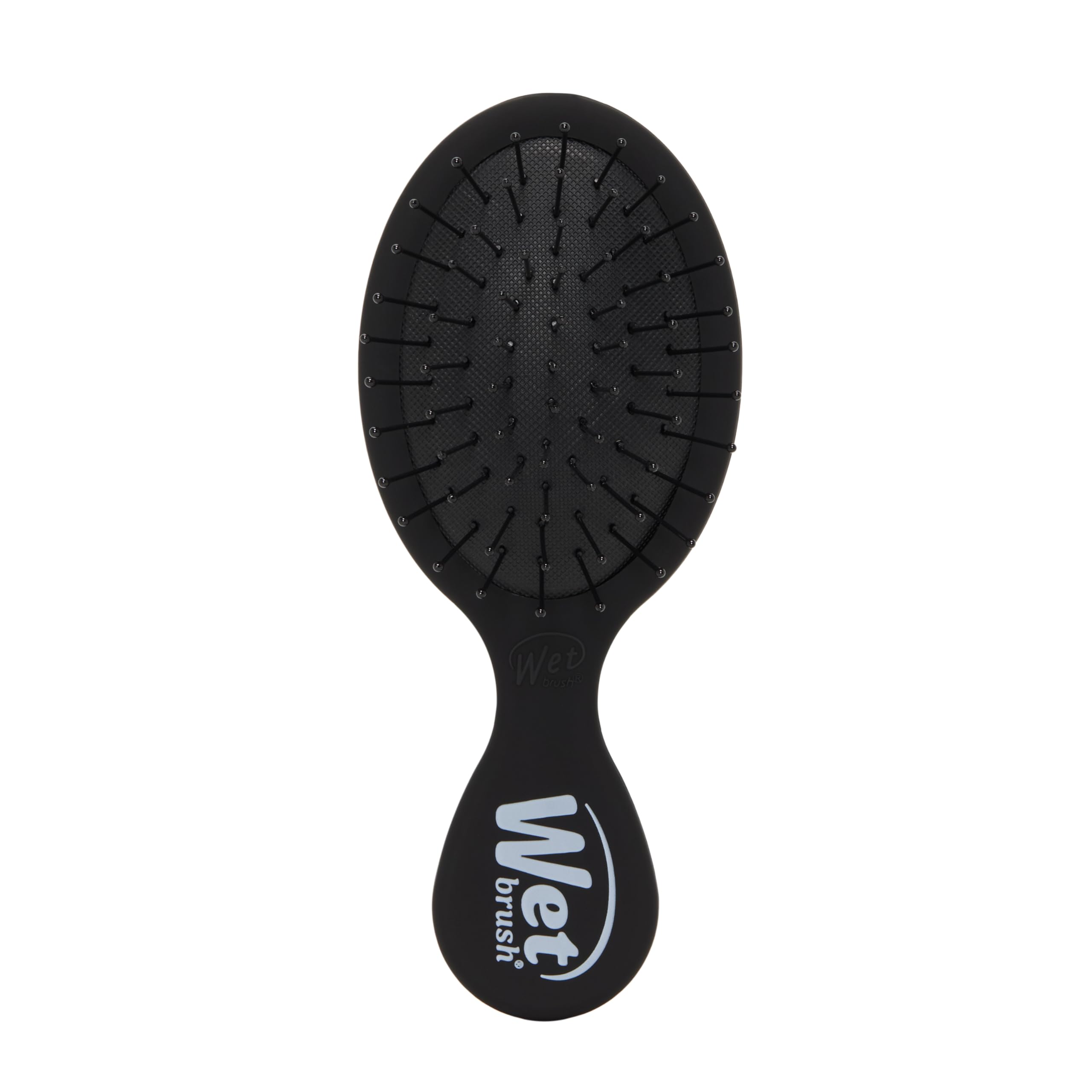 Wet Brush Mini Detangler Black Frost close-up showing IntelliFlex bristles for gentle detangling