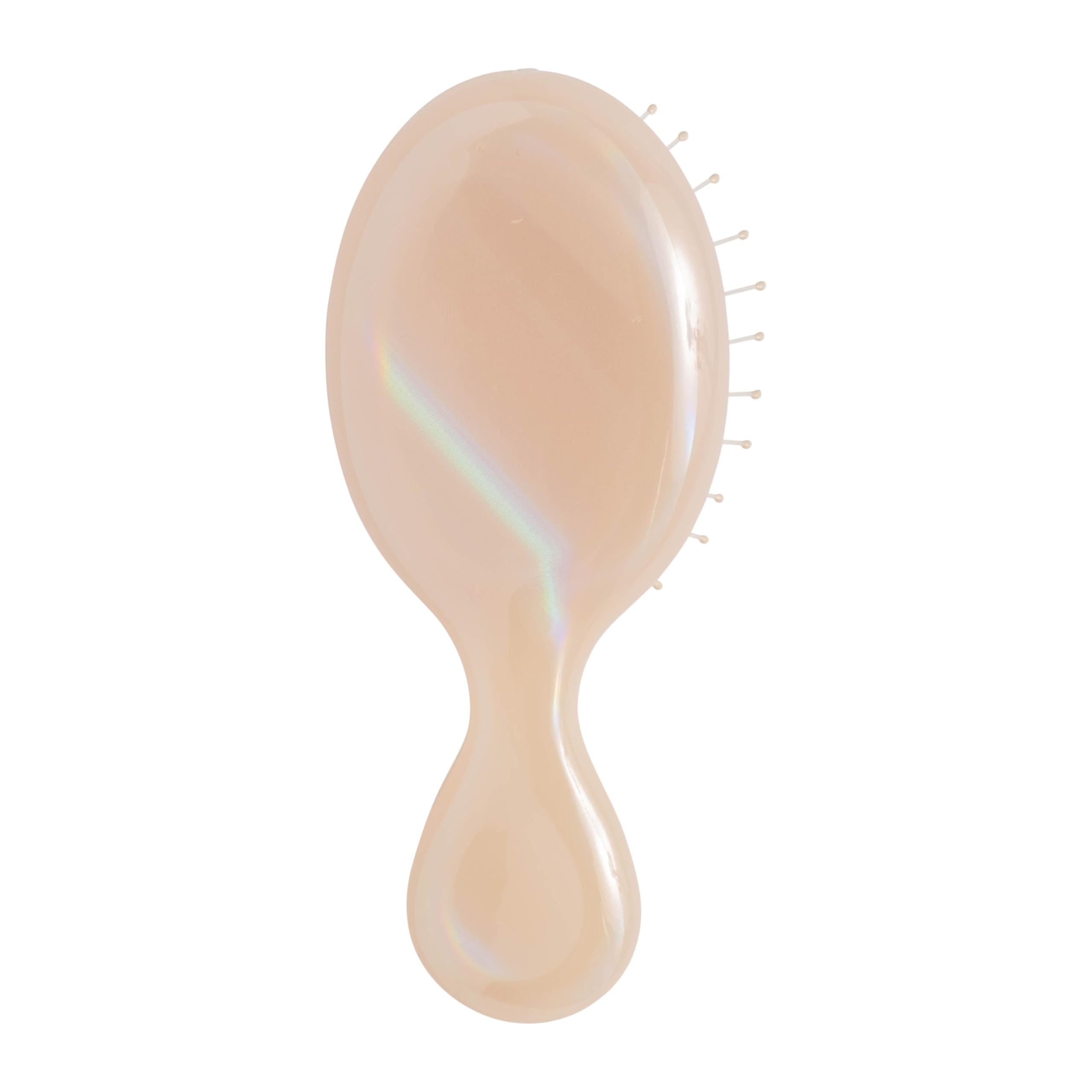 Wet Brush Mini Detangler Cream Iridescence Icon – handle close-up for gentle detangling.