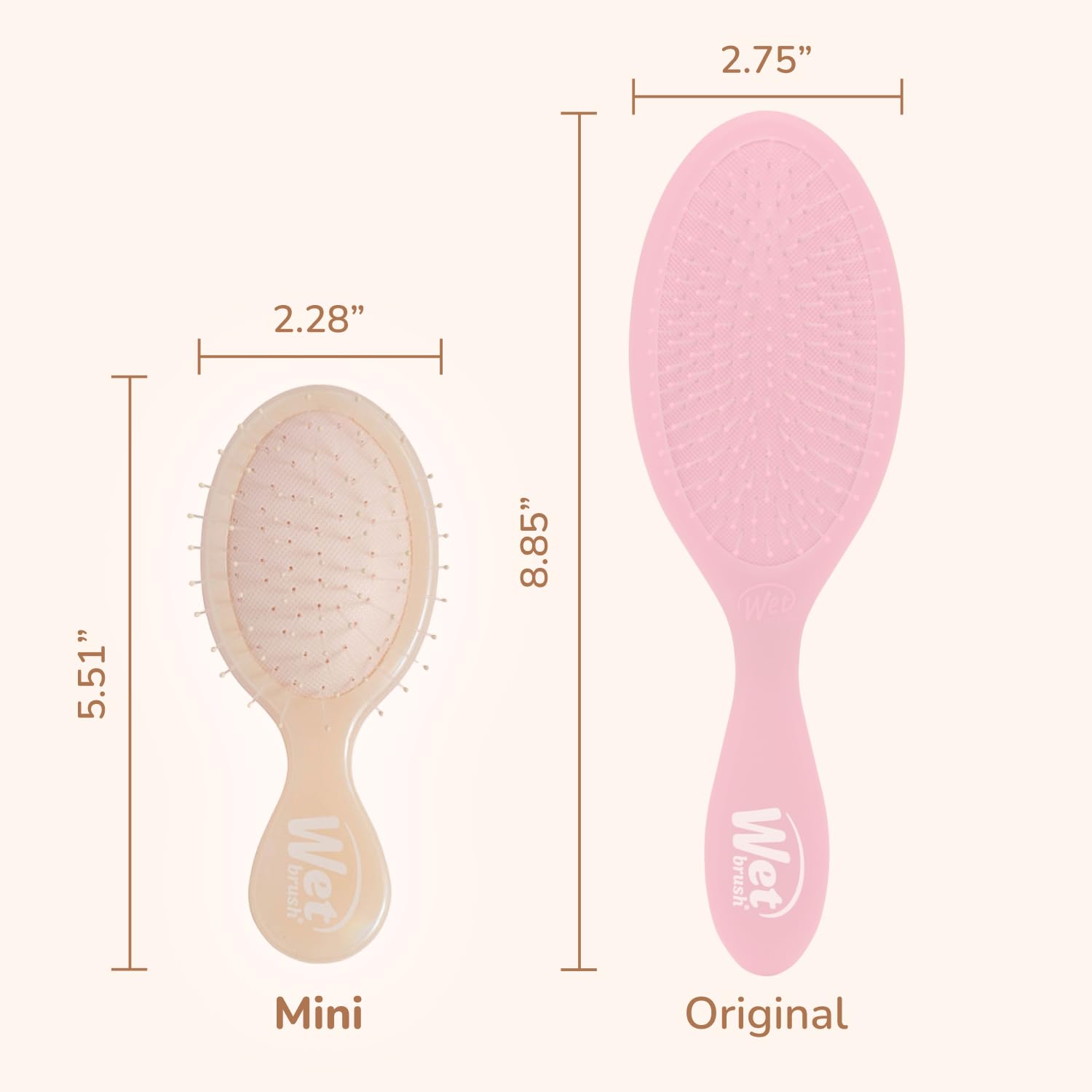 Wet Brush Mini Detangler – travel-friendly design fits busy routines.