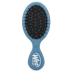 Wet Brush Mini Detangler Elemental Blue front view for travel-friendly detangling on the go.