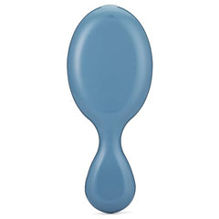 Wet Brush Mini Detangler Elemental Blue side view highlights portable design for on-the-go styling.