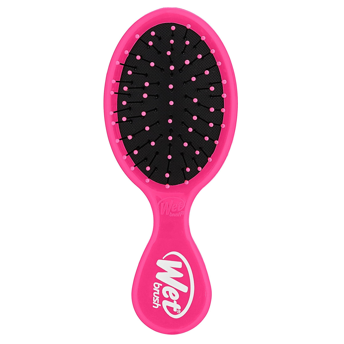 Wet Brush Mini Detangler pink travel-friendly detangling on wet or dry hair.
