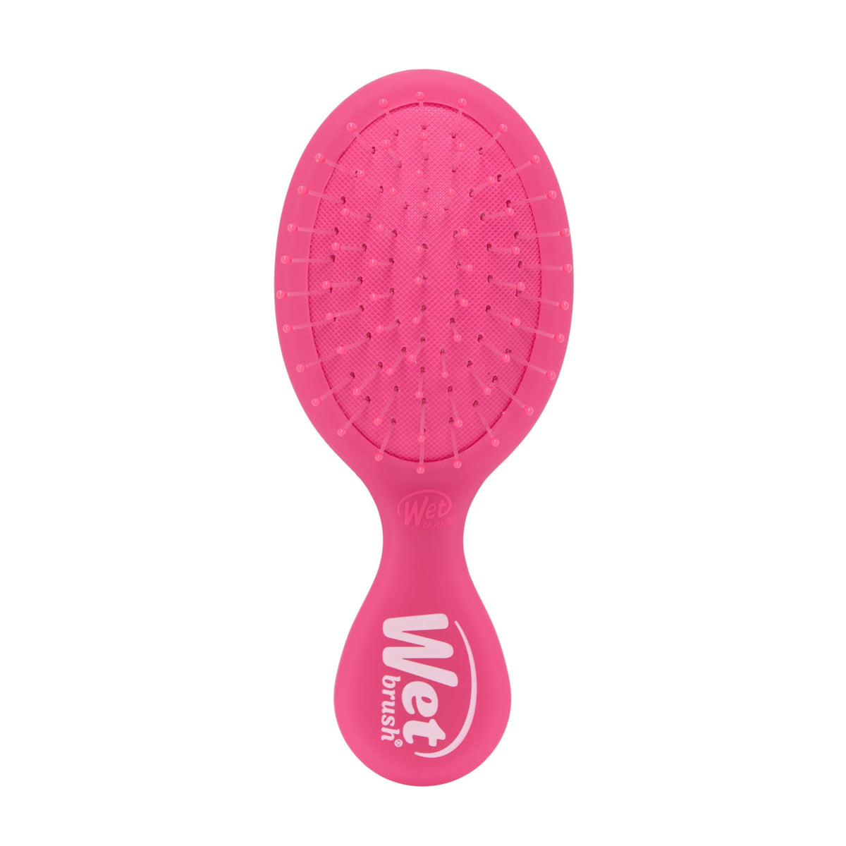 Wet Brush Mini Detangler Pink Frost glides through knots with ease